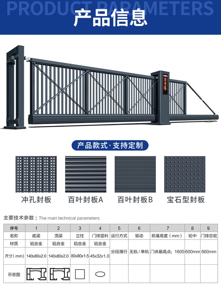 智能直線平移懸浮門 學校工廠無軌遙控大門的創新之選